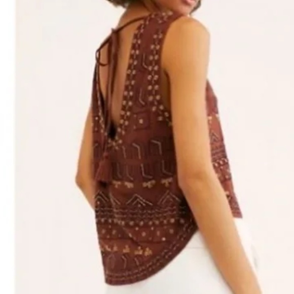 Free People Diamond in the Rough Embellished Tank - Picture 3 of 5